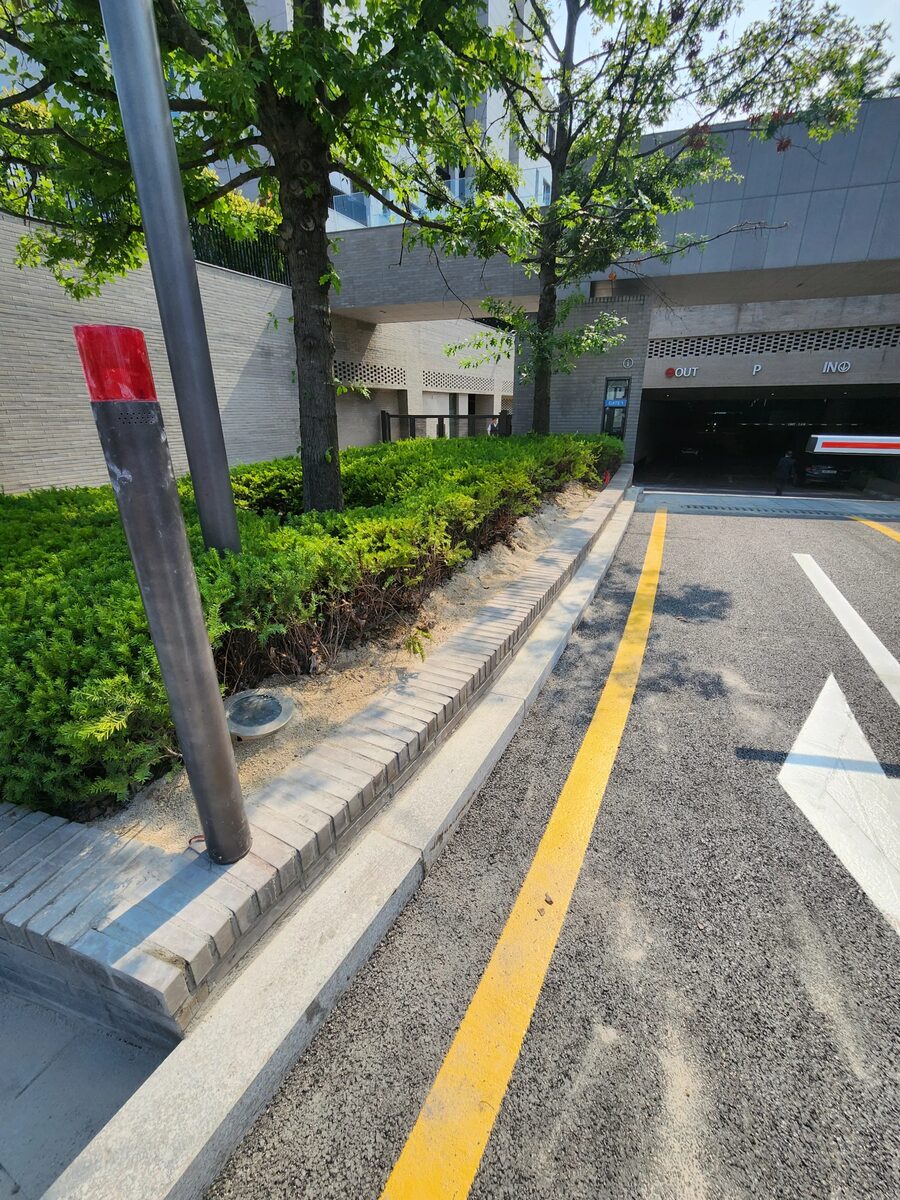 화단벽공사 마감 상세
